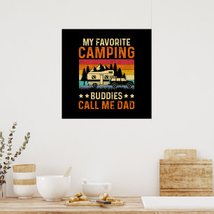 Mijn favoriete kamperen - vrienden noemen me papa poster