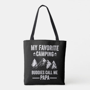 Mijn favoriete kamperen - vrienden noemen me papa tote bag