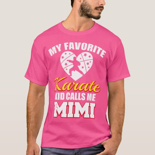 Mijn favoriete karate noemt me Mimi Funny Karate M T-shirt (Voorkant)