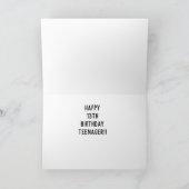 MIJN *FAVORIETE KAYAKER** HAPPY 13th BIRTHDAY KAAR Kaart (Binnen)