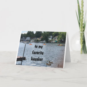 MIJN *FAVORIETE KAYAKER** HAPPY 13th BIRTHDAY KAAR Kaart