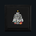 Mijn favoriete kerstverlichting is Jesus Merry Xma Cadeaudoosje<br><div class="desc">Mijn favoriete kerstverlichting is Jezus Merry kerstkostuum</div>