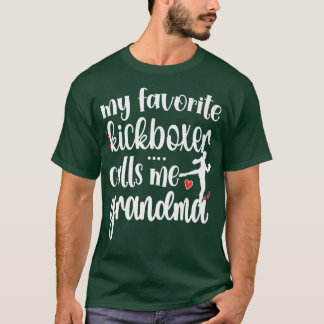 Mijn favoriete Kickboer noemt me kickboing oma T-shirt