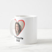 Mijn favoriete kind aangepaste foto koffiemok (Voorkant links)