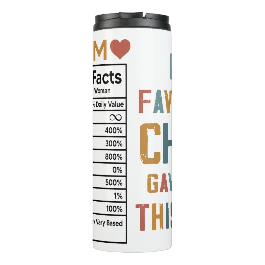 Mijn favoriete kind - een humoristisch eerbetoon a thermosbeker (Achterkant)