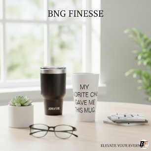 Mijn favoriete kind gaf me deze minimalistische gr latte mok