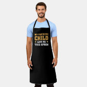 Mijn favoriete kind gaf me dit geschenk schort (Gedragen)