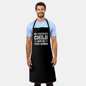 Mijn favoriete kind gaf me dit geschenk schort (Gedragen)