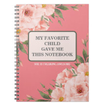 MIJN FAVORIETE KIND GAF ME DIT NOTITIEBOEK