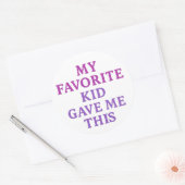 MIJN FAVORIETE KIND GAF ME DIT – Sticker (Envelop)