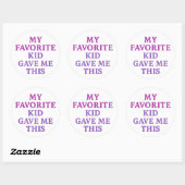 MIJN FAVORIETE KIND GAF ME DIT – Sticker (Vel)