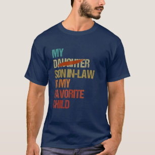 Mijn favoriete kind moeder in de wet t-shirt