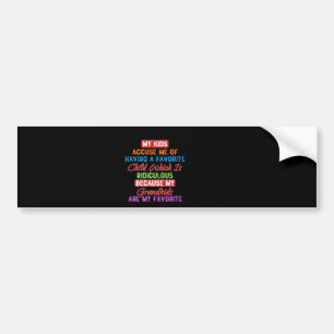 Mijn favoriete kleinkinderen bumpersticker