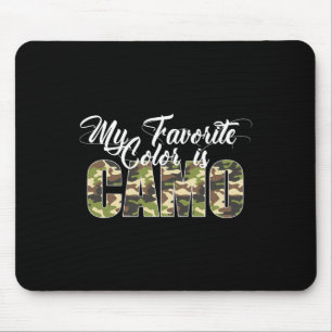 Mijn favoriete kleur is camouflage, grappige camou muismat