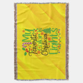 Mijn favoriete kleur is Christmas Lights-55667 Deken (Voorkant Verticaal)