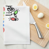 Mijn favoriete kleur is Christmas Lights-67688 Theedoek (Quarter Fold)