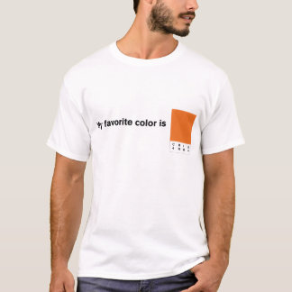 Mijn favoriete kleur is CMYK-Sinaasappel T-shirt