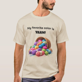 Mijn favoriete kleur is garen t-shirt