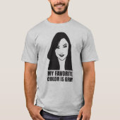 Mijn favoriete kleur is grijs t-shirt (Voorkant)