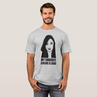 Mijn favoriete kleur is grijs t-shirt