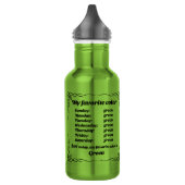 Mijn favoriete kleur is groen waterfles (Links)
