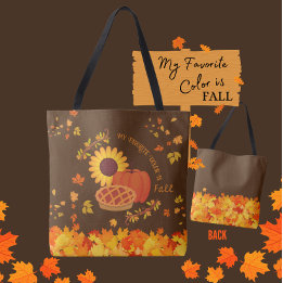 Mijn favoriete kleur is Herfst Tote Bag