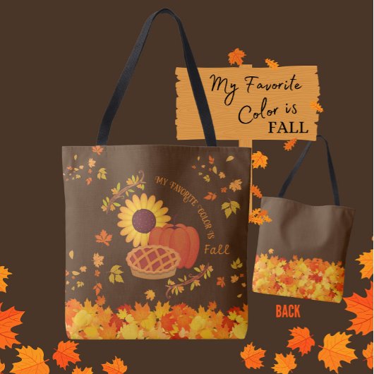 Mijn favoriete kleur is Herfst Tote Bag