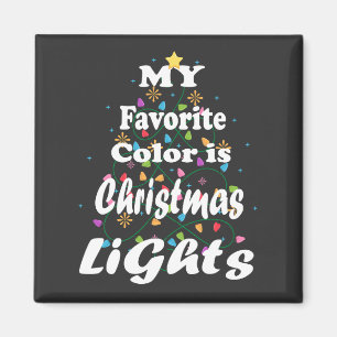 Mijn favoriete kleur is het kerstlampje magneet