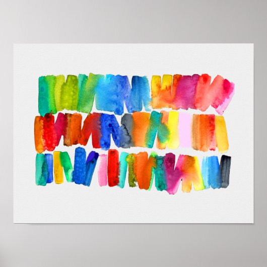 Mijn favoriete kleur is je regenboogkunst poster (Voorkant)