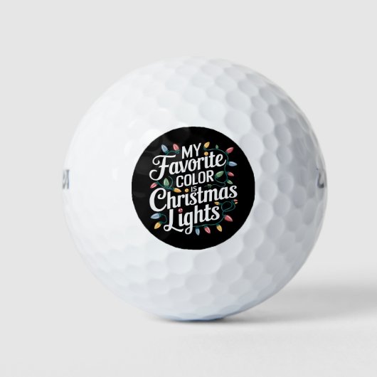 Mijn favoriete kleur is kerstfeestdag met kerstlam golfballen (Voorkant)