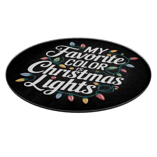 Mijn favoriete kleur is kerstfeestdag met kerstlam snijplank (Hoek)