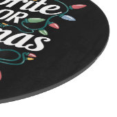 Mijn favoriete kleur is kerstfeestdag met kerstlam snijplank (Hoek)