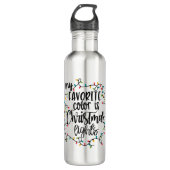 Mijn favoriete kleur is kerstlampje waterfles  (Voorkant)