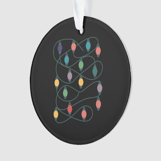 Mijn favoriete kleur is kerstlampjes grappige Paja Ornament (voorkant)