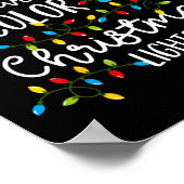 Mijn favoriete kleur is kerstlampjes Kinder padvin Poster (Hoek)