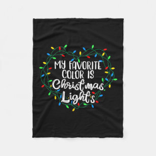 Mijn favoriete kleur is kerstlampjes vol van 10 m² fleece deken