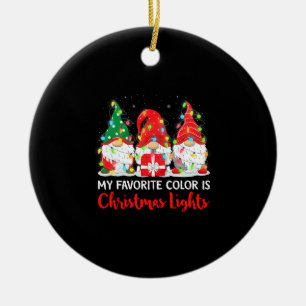Mijn favoriete kleur is kerstlicht gom keramisch ornament