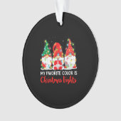 Mijn favoriete kleur is kerstlicht gom ornament (voorkant)
