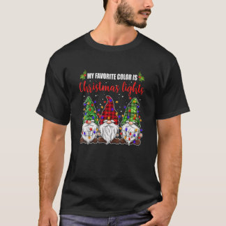 Mijn favoriete kleur is kerstlicht kostuum t-shirt