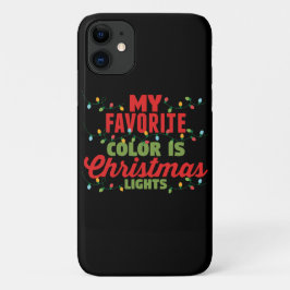 Mijn favoriete kleur is kerstverlichting Case-Mate iPhone case