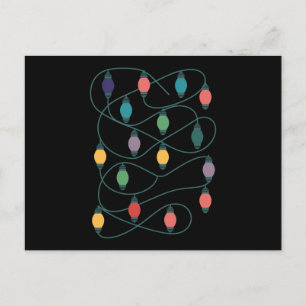 Mijn favoriete kleur is kerstverlichting Funny pyj Briefkaart