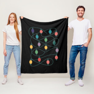 Mijn favoriete kleur is kerstverlichting Grappige  Fleece Deken