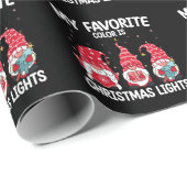 Mijn favoriete kleur is Kerstverlichting Kabouter Cadeaupapier (Rol Hoek)