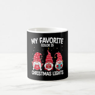Mijn favoriete kleur is Kerstverlichting Kabouter Koffiemok