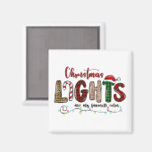 Mijn favoriete kleur is kerstverlichting magneet (Voorkant / Achterkant)