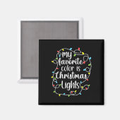 Mijn favoriete kleur is kerstverlichting magneet (Voorkant / Achterkant)