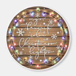 Mijn favoriete kleur is kerstverlichting magneet