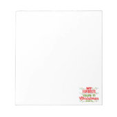 Mijn favoriete kleur is kerstverlichting notitieblok (Voorkant)