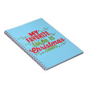 Mijn favoriete kleur is kerstverlichting notitieboek (Rechterzijde)