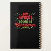 Mijn favoriete kleur is kerstverlichting planner (Achterkant)